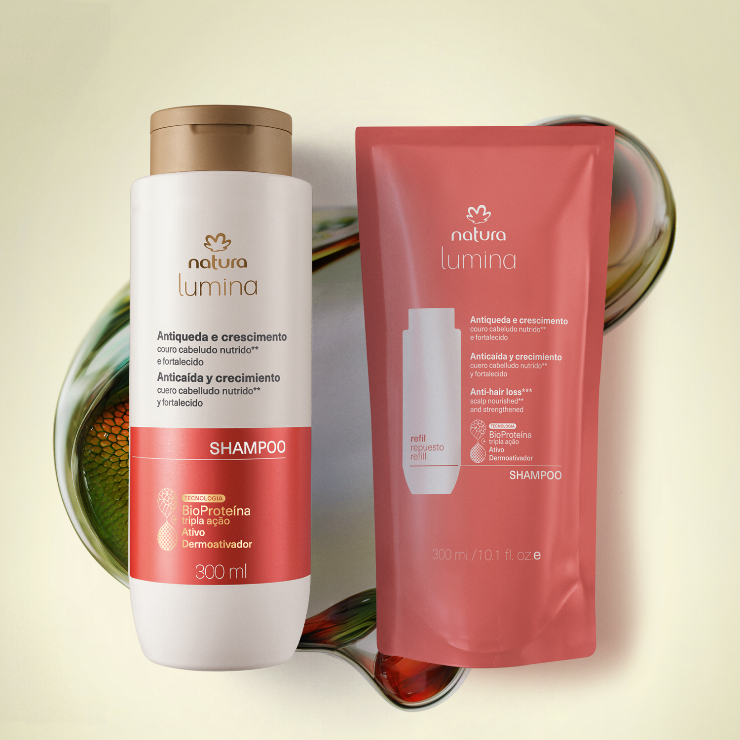1766654634 977 Kit Shampoo Estimulante Lumina Antiqueda e Crescimento com Refil 2