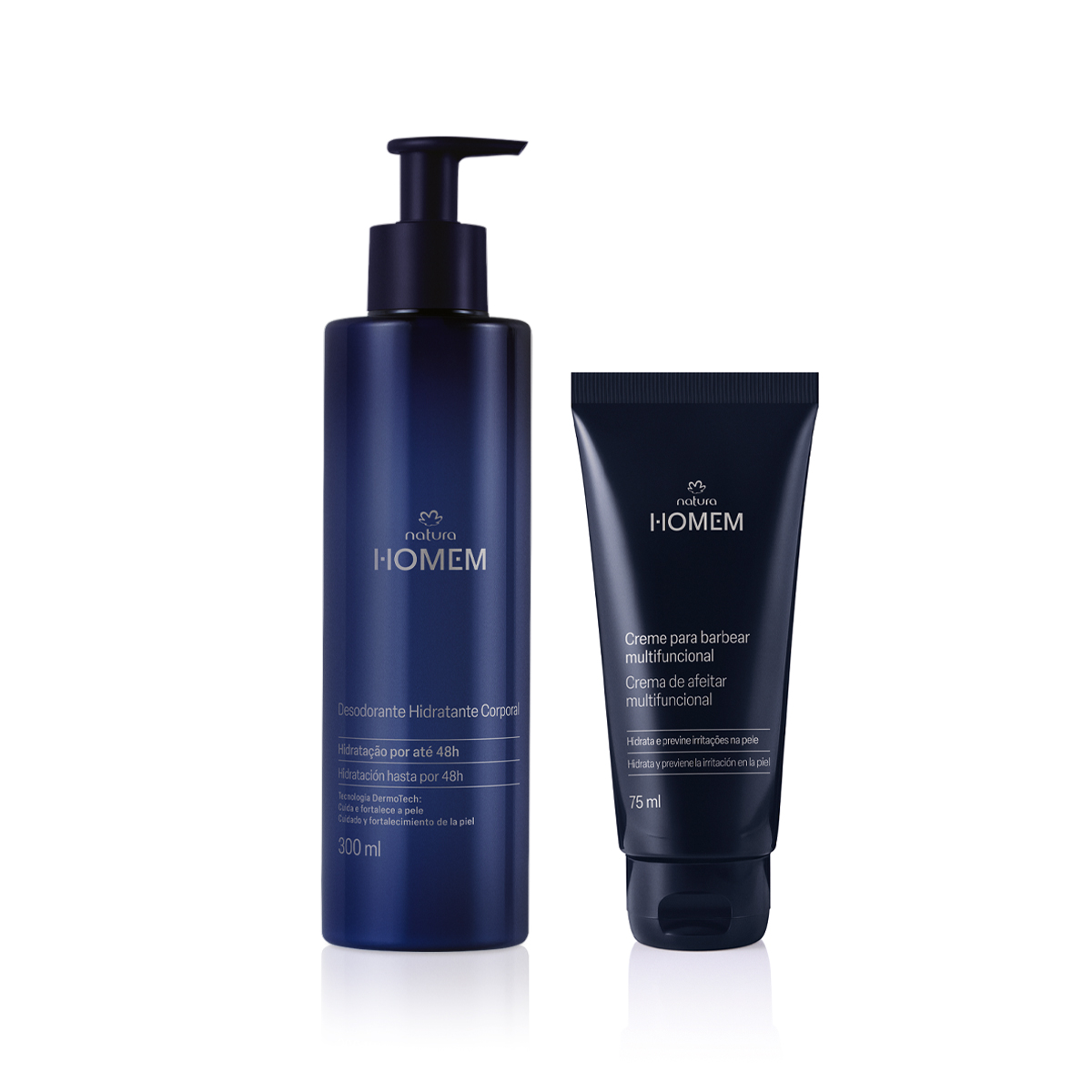 1766658584 673 Kit Creme para Barbear e Hidratante Corporal Natura Homem 2