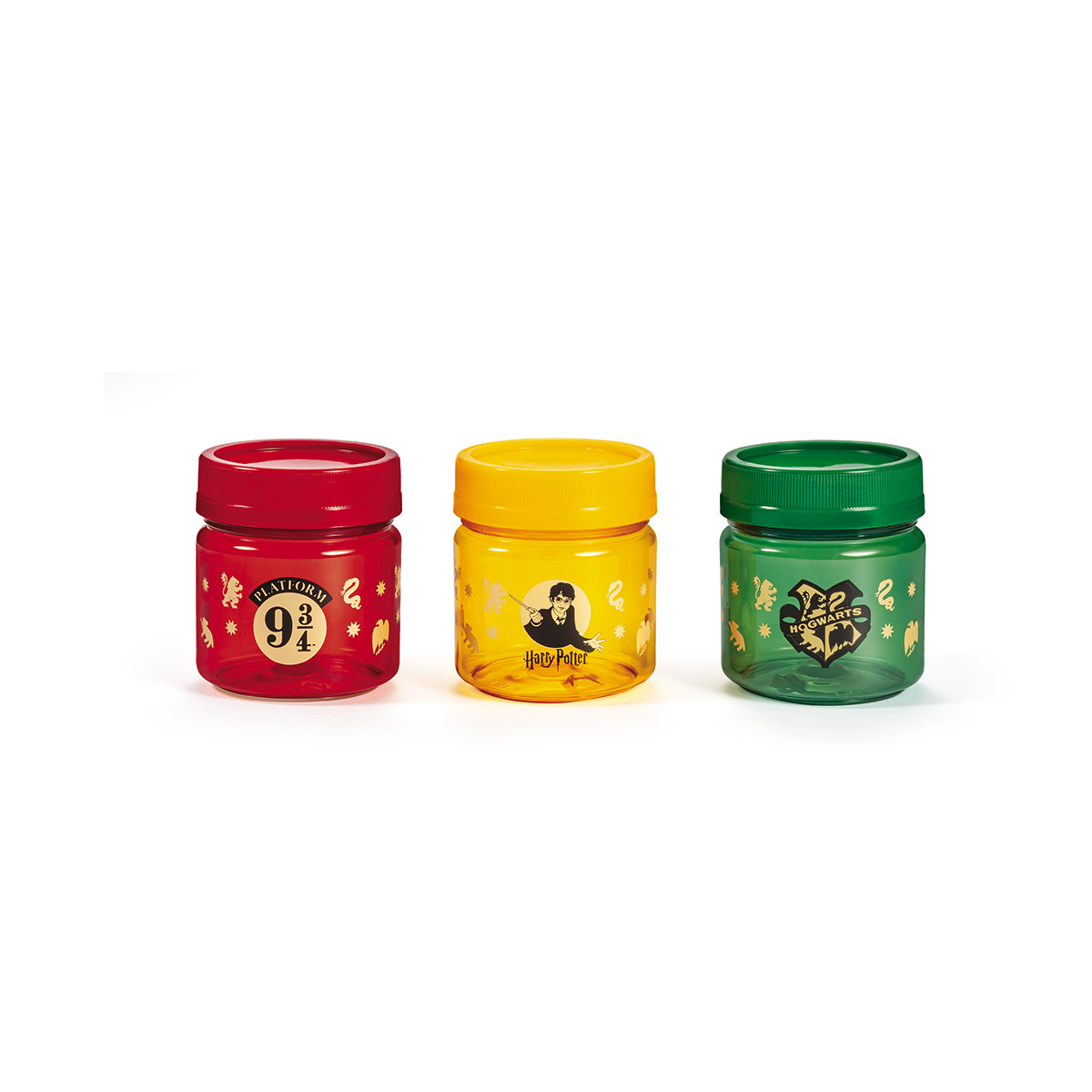 Kit 3 Potes Harry Potter 4 Foto detalhe do Kit 3 Potes Harry Potter 1