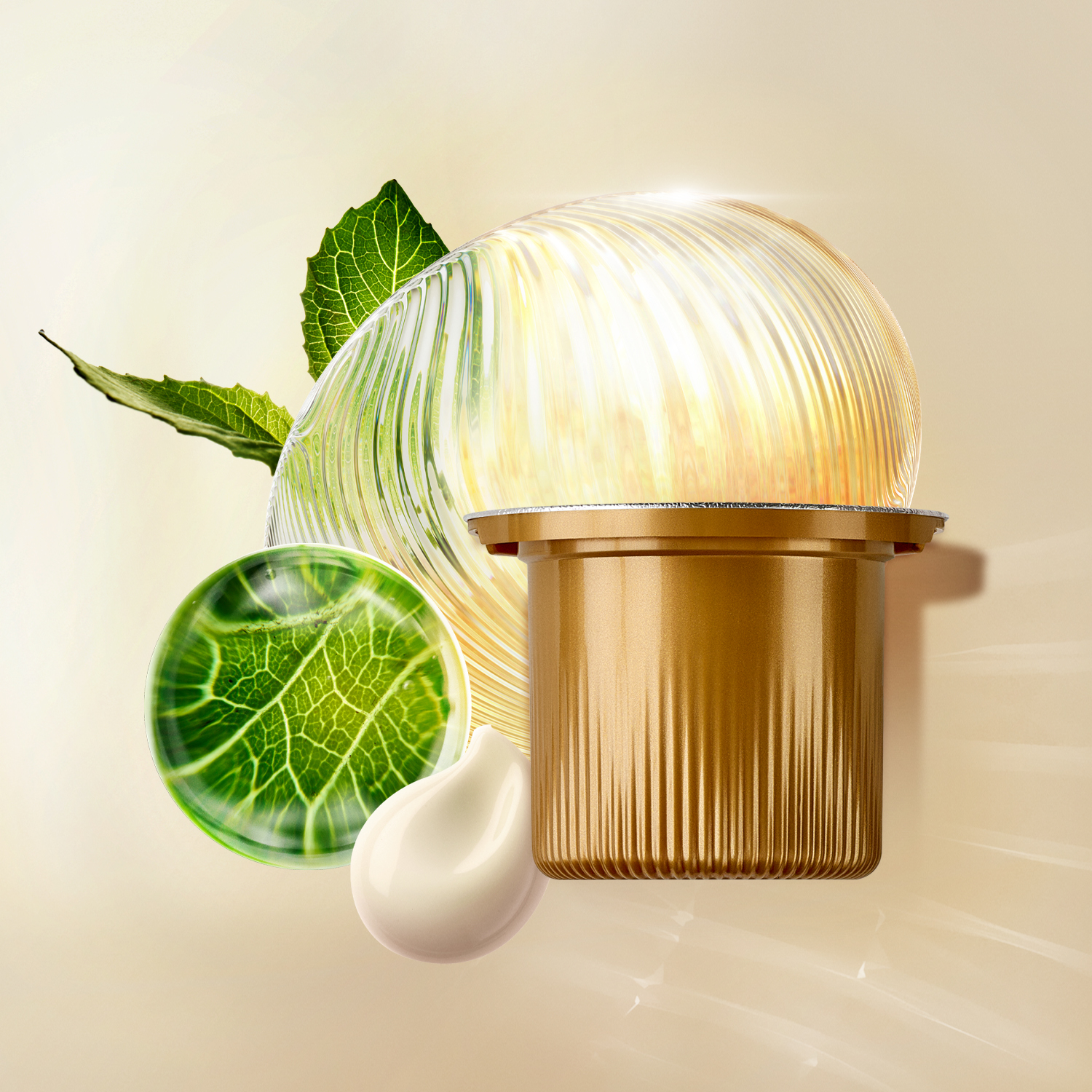 Refil Gel Creme Antissinais Renovação e Prevenção 30+ Dia Chronos Derma 3 Aplicação do refil no gel creme para pele 30+