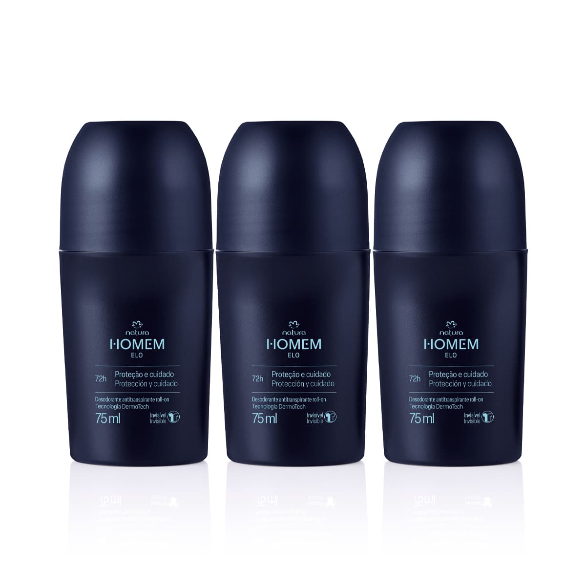 Detalhe do roll-on Natura Homem Elo