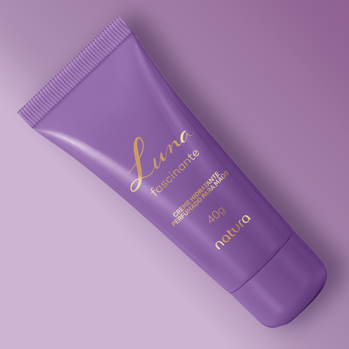 Creme Hidratante Perfumado para Mãos Luna Fascinante 5 Ingredientes e textura do Creme Luna Fascinante