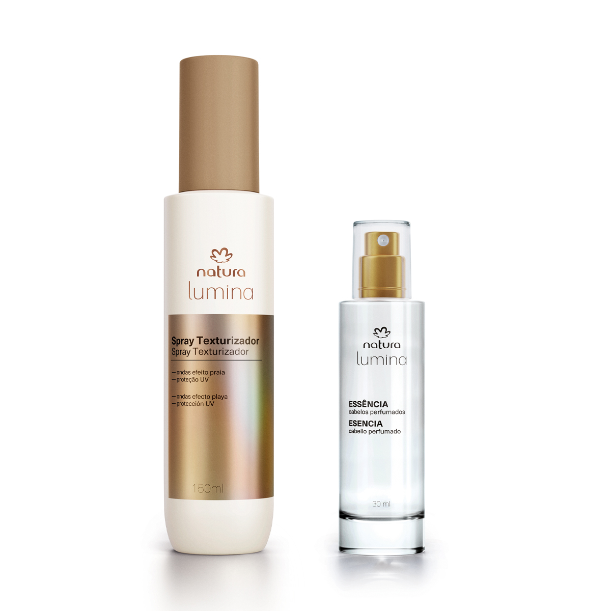 Detalhe do spray texturizador Lumina