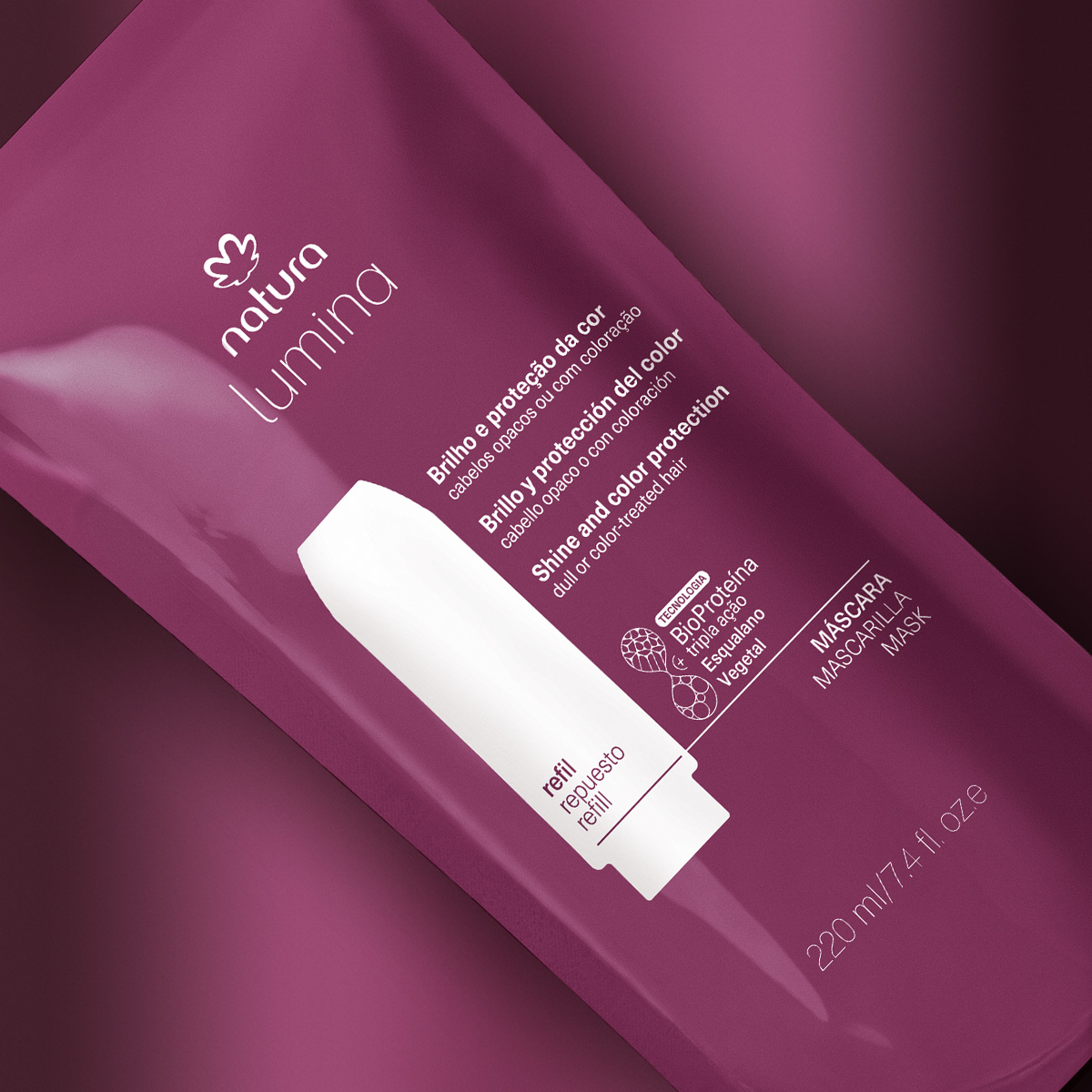 1766731305 820 Refil Mascara de Blindagem para Brilho e Protecao da Cor