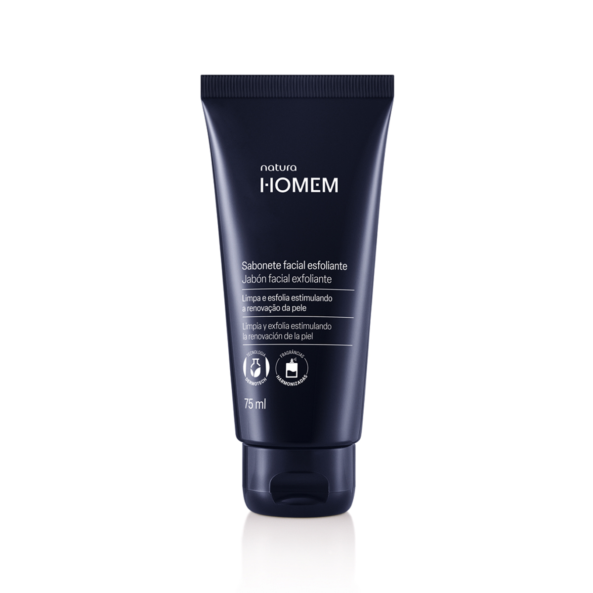Close-up do produto Sabonete Facial Esfoliante Natura Homem