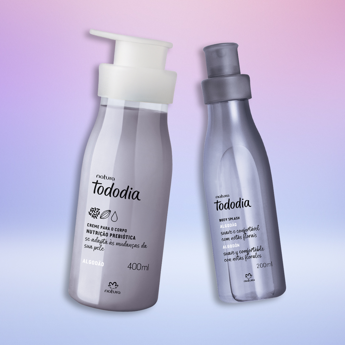 Body Splash Tododia Algodão em uso