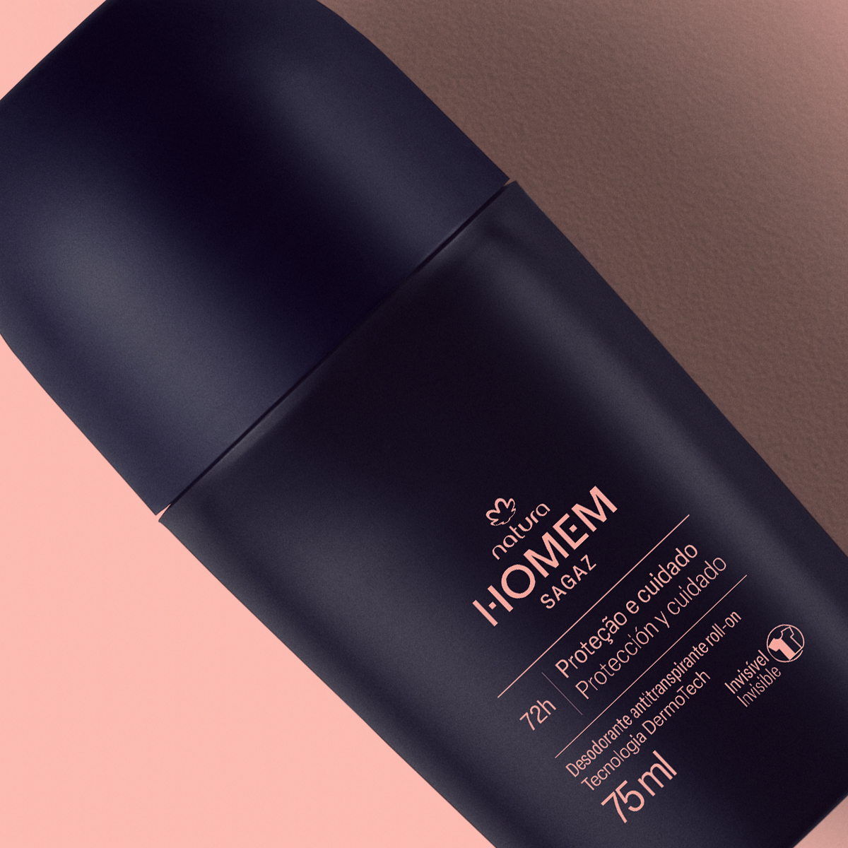 Desodorante Antitranspirante Roll-On Natura Homem Sagaz 5 Outra visão do roll-on Natura Homem Sagaz