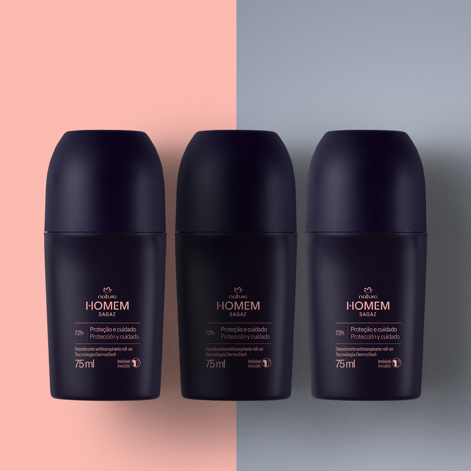 Roll-on Natura Homem Sagaz em ação