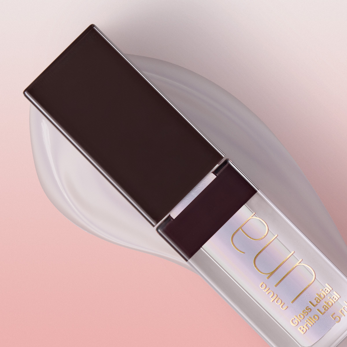 Aplicação do Gloss Labial Una Incolor