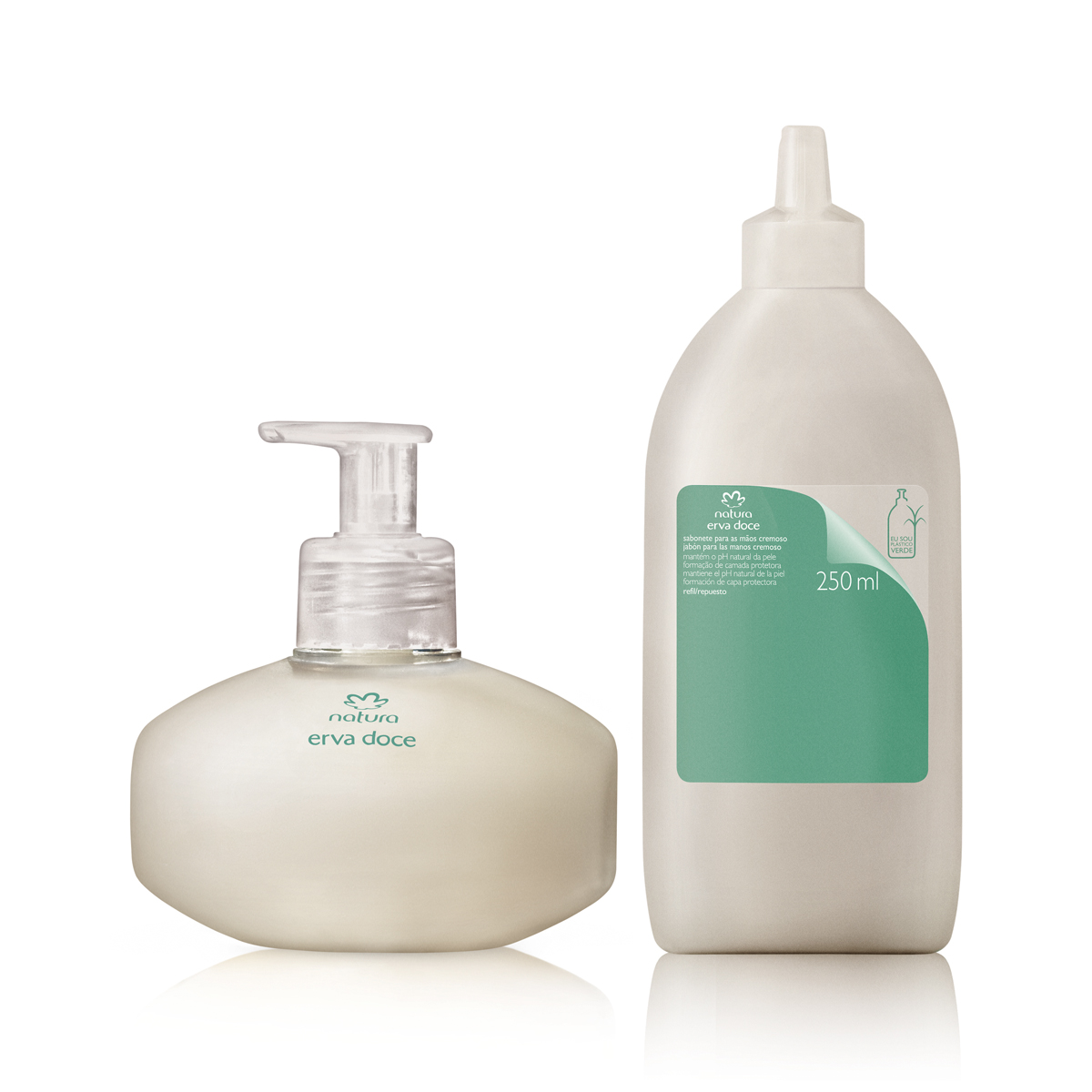 Detalhe do kit com refil