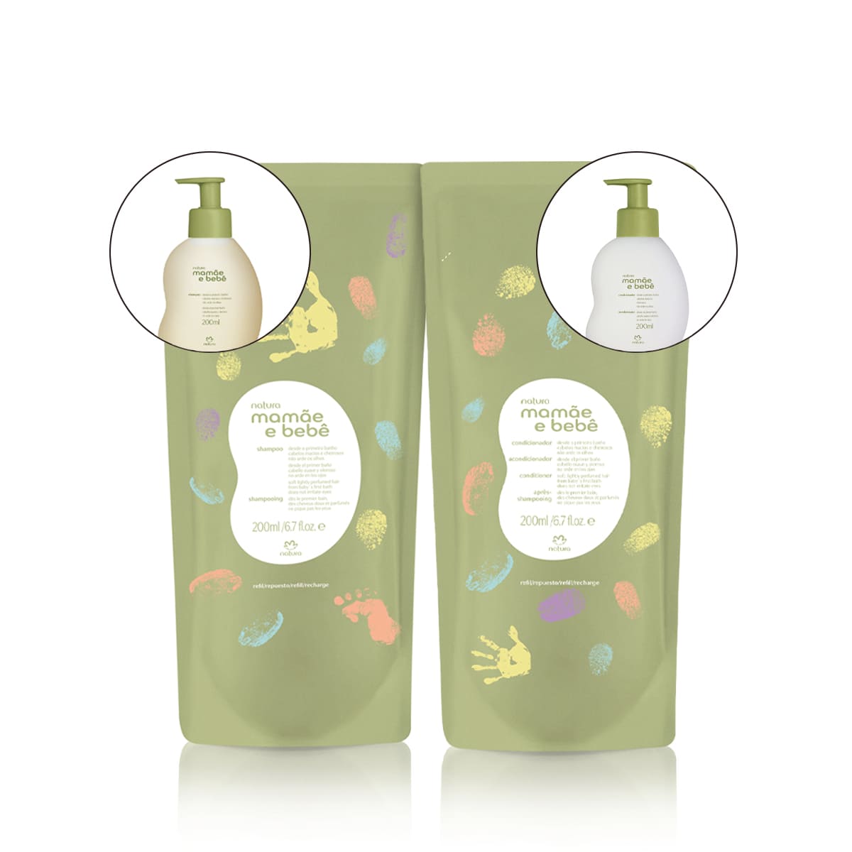 Ingredientes naturais do shampoo bebê