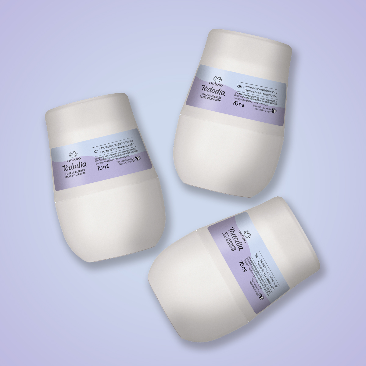 Embalagem Kit 3 unidades Tododia Algodão