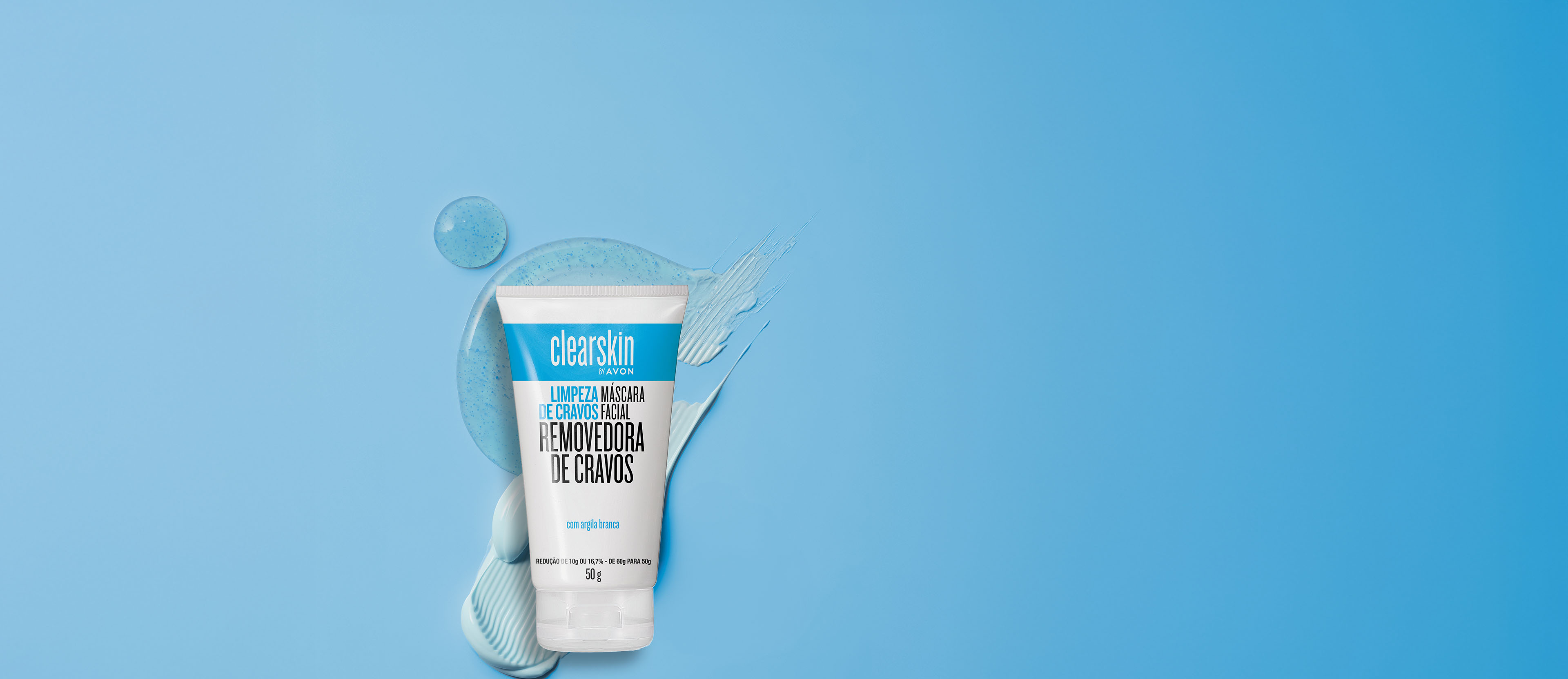 Banner desktop da Máscara Clearskin Avon