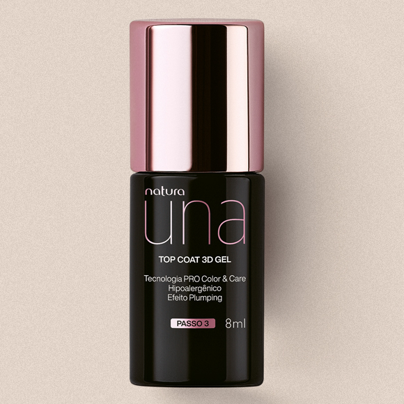 Top Coat 3D Gel Una 3 Visual mobile do Top Coat 3D Gel Una
