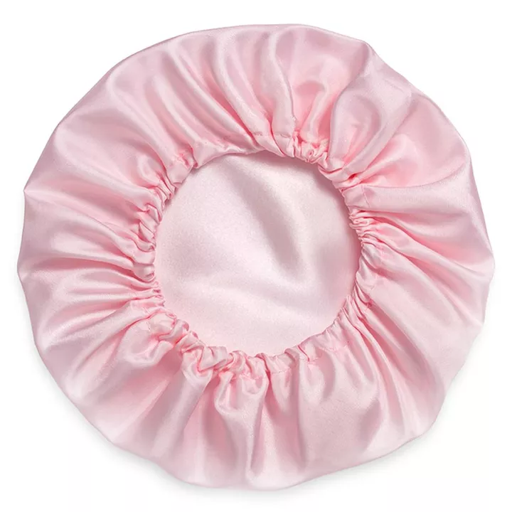 TOUCA DE CETIM ROSA 4 Produto Touca de Cetim Rosa