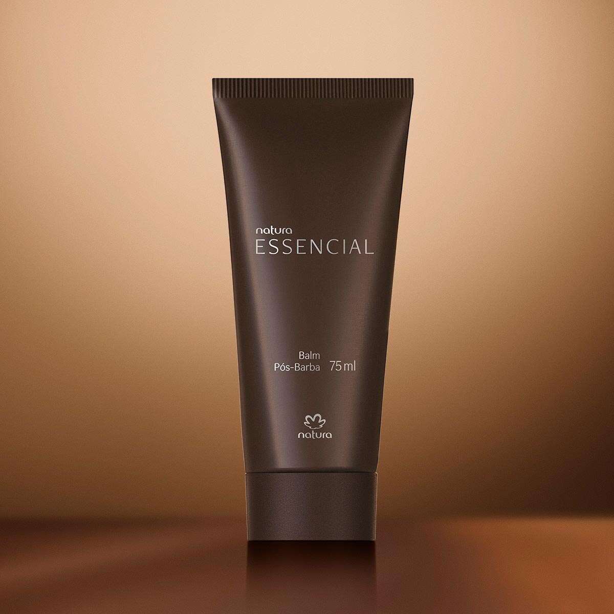 Frasco do Balm Pós Barba Essencial Masculino em close-up