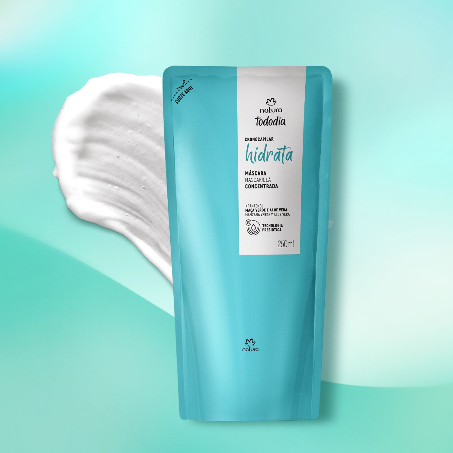 Refil Máscara Concentrada Cronocapilar Tododia Hidrata 3 Visual mobile do produto Tododia Hidrata
