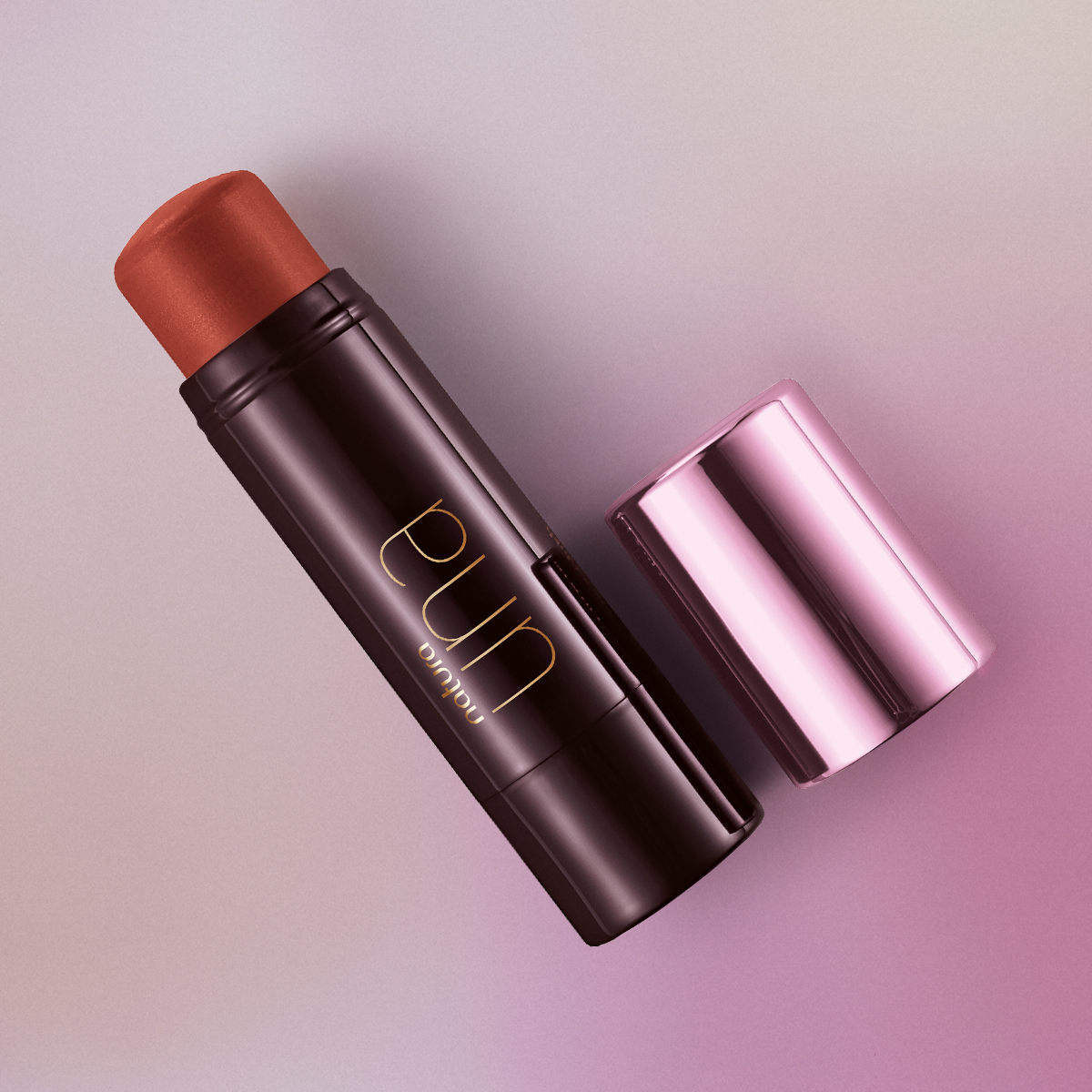 Lip e Blush Stick Una 5 Lip e Blush Stick Una em close-up
