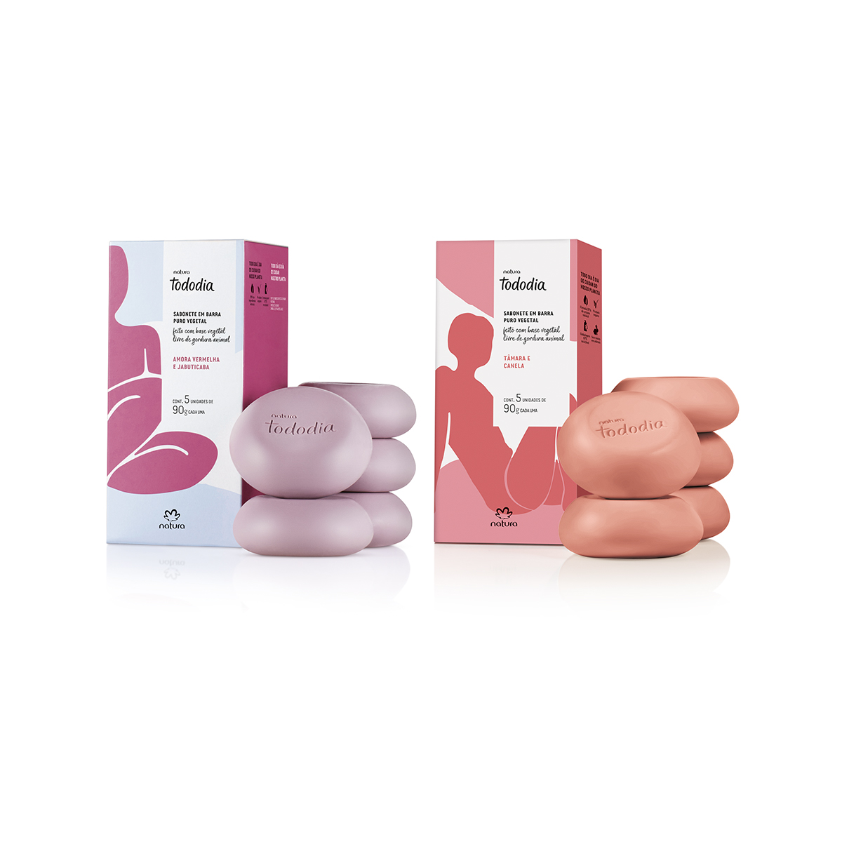 Kit Sabonete Tododia com fragrâncias Amora e Tâmara