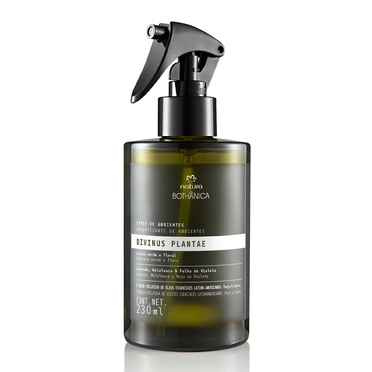 Detalhe do frasco Spray Divinus Plantae
