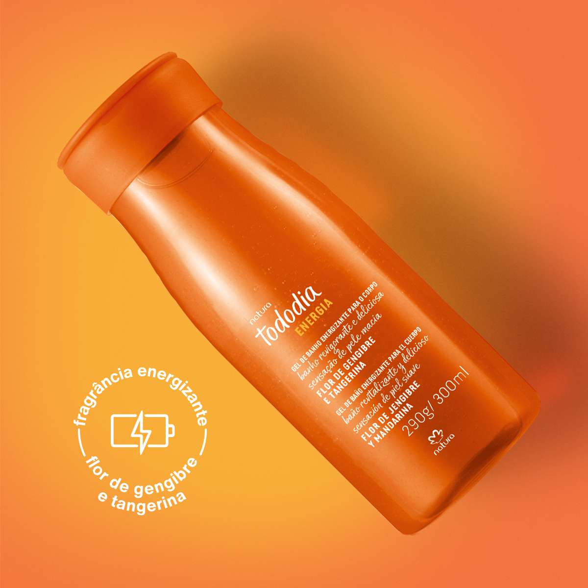 Imagem close-up do frasco de gel energizante