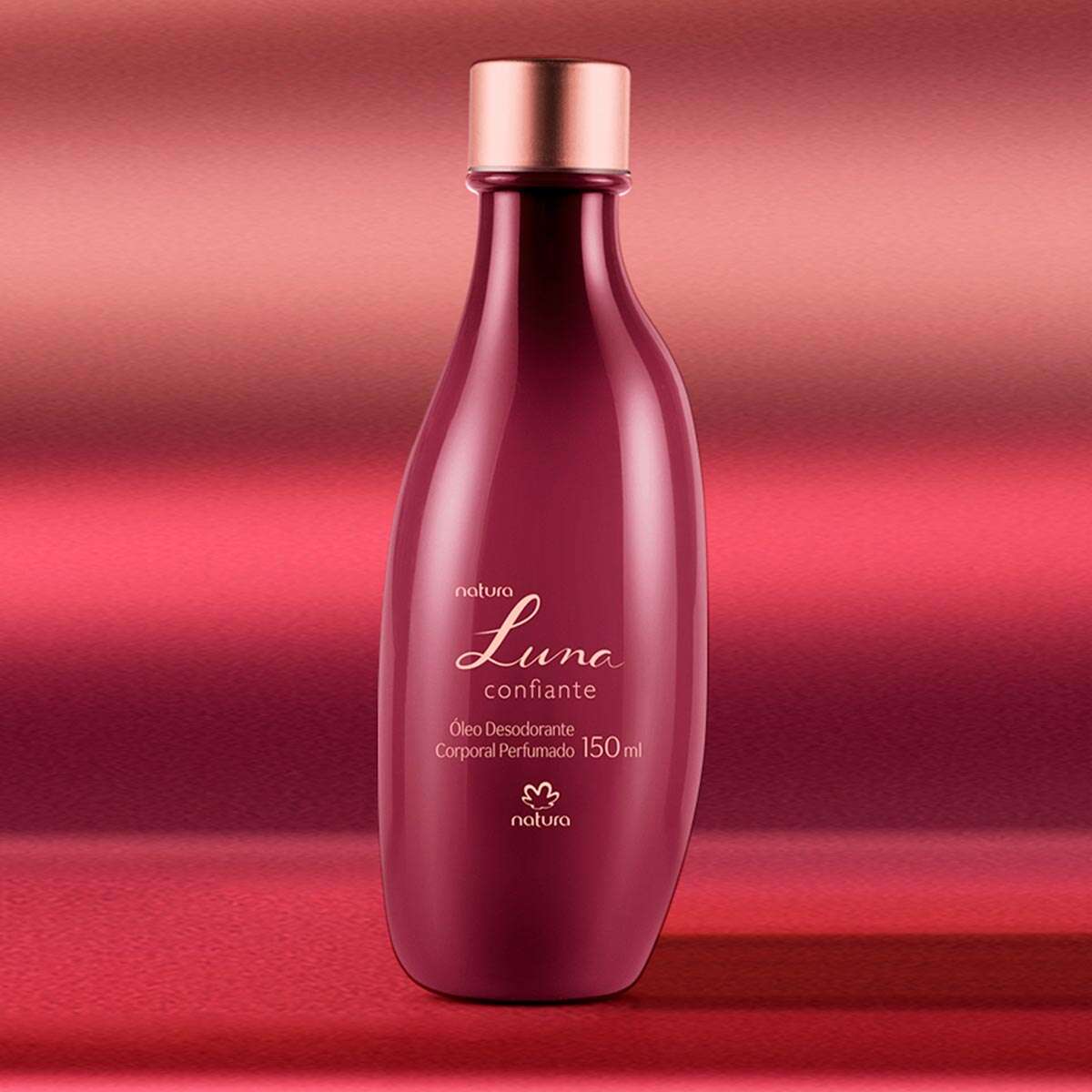 Óleo Desodorante Corporal Perfumado Luna Confiante 3 Textura luxuosa do Óleo Luna Confiante na pele