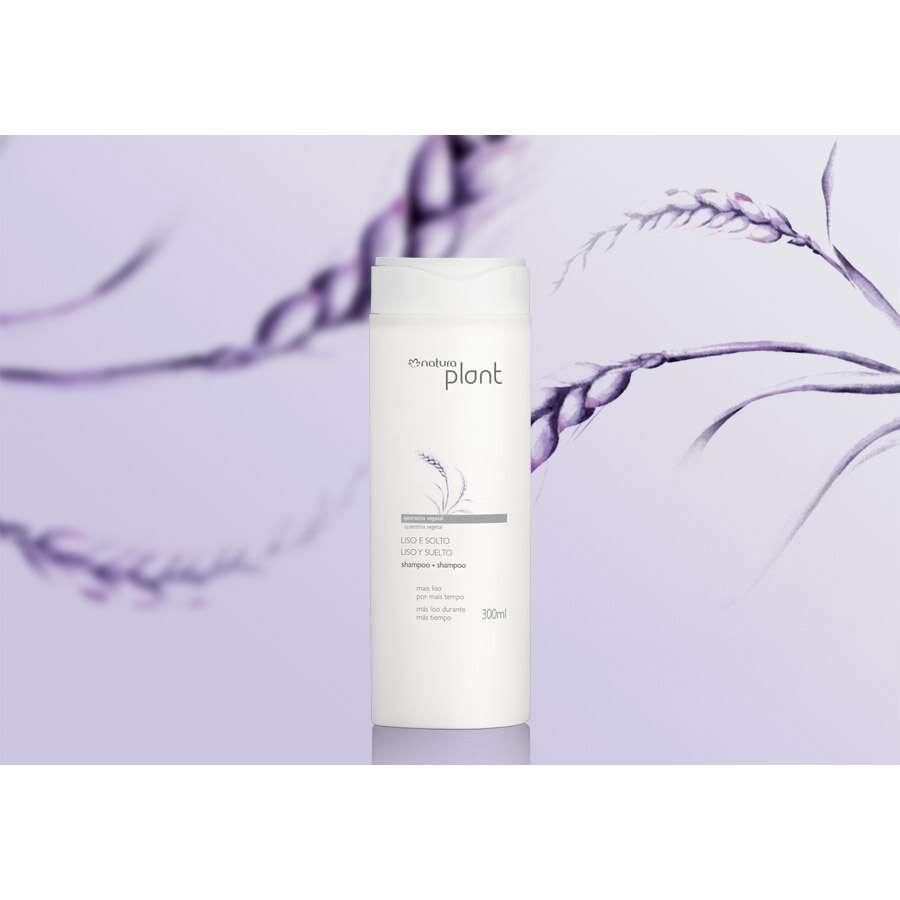Shampoo Liso e Solto Plant em uso