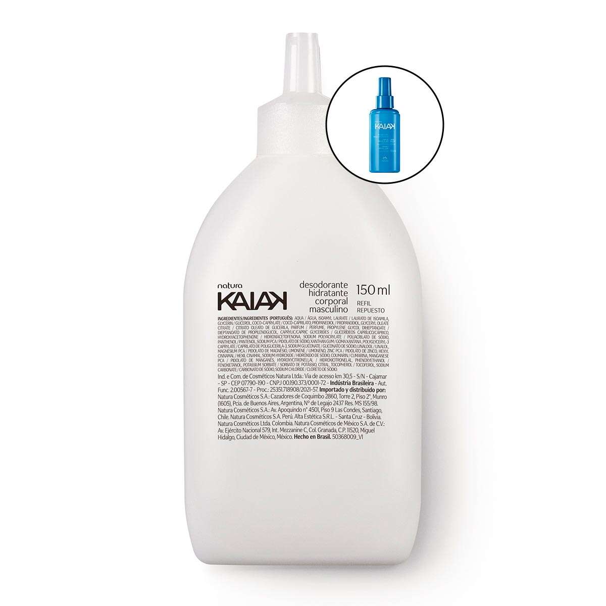 1767003826 70 Refil Desodorante Hidratante Corporal Kaiak Masculino