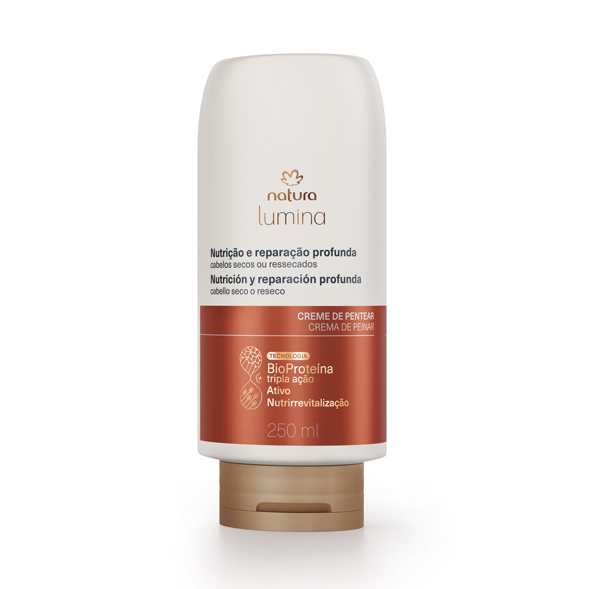 Creme de Pentear Selador de Cutículas para Nutrição e Reparação Profunda 4 Detalhe do produto em close-up