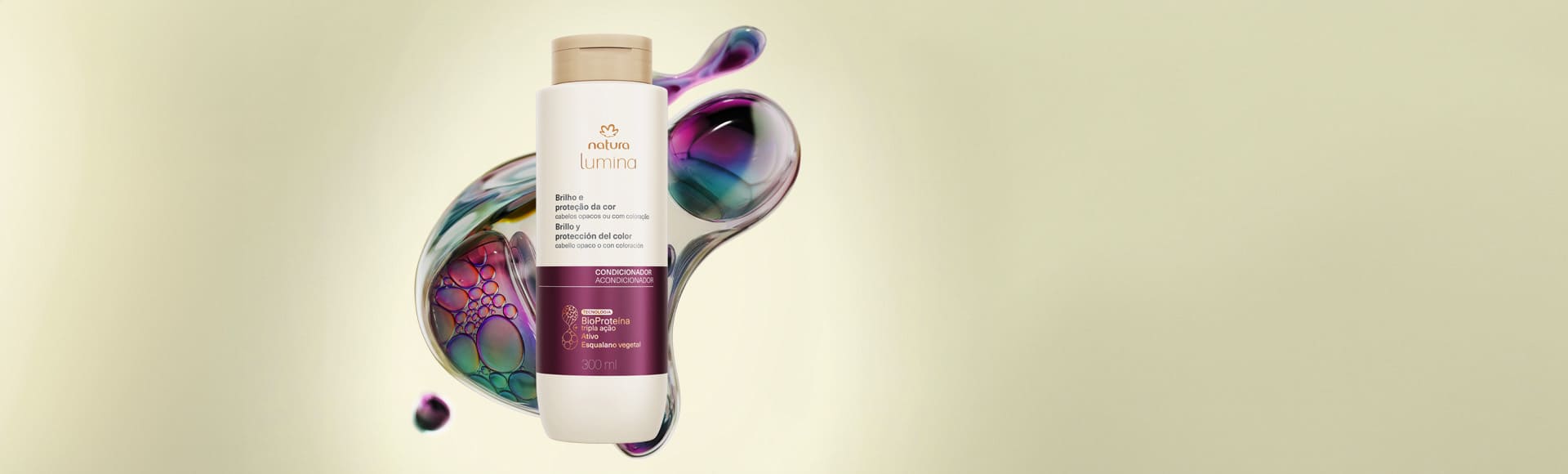 Close-up do produto Natura Lumina
