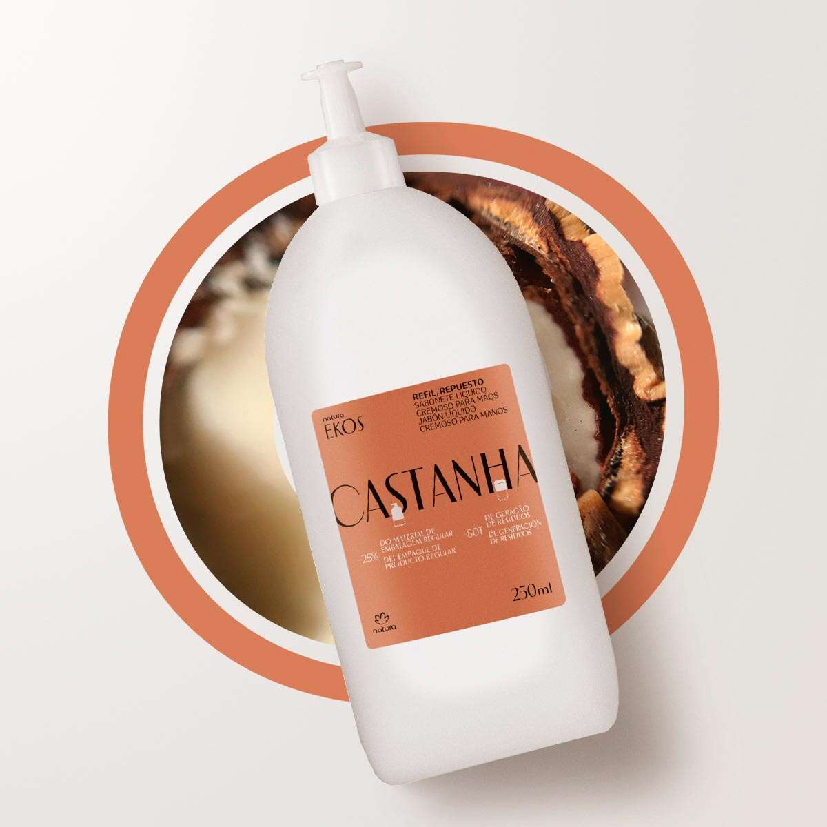 1767056750 589 Refil Sabonete Liquido Para Maos Castanha Ekos