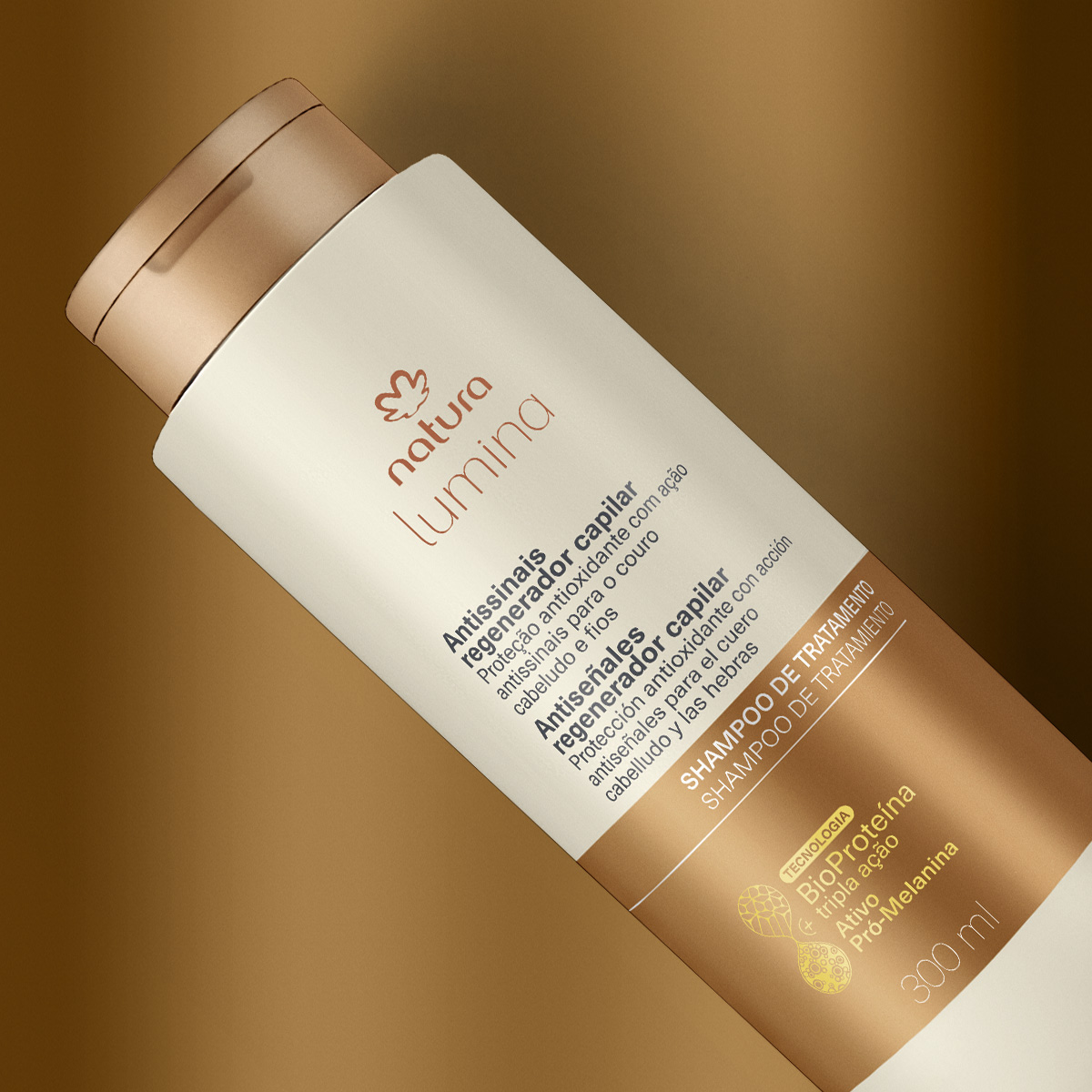 Shampoo de Tratamento Antissinais Regenerador Capilar Lumina 5 Detalhe do produto Lumina 2