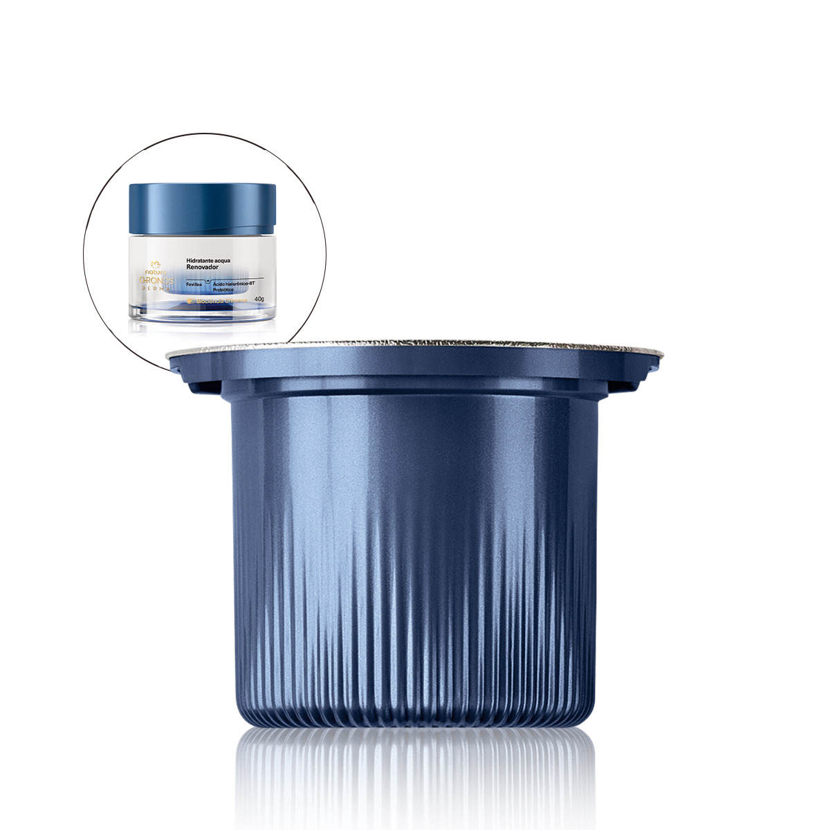 Detalhe do produto Refil Hidratante Acqua Renovador Chronos Derma