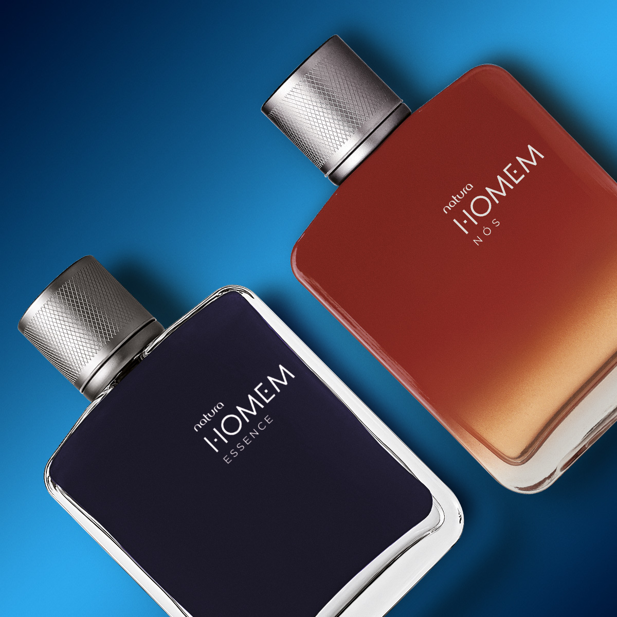 Kit Natura Homem Essence e Natura Homem Nós 5 Detalhe do frasco Natura Homem Nós