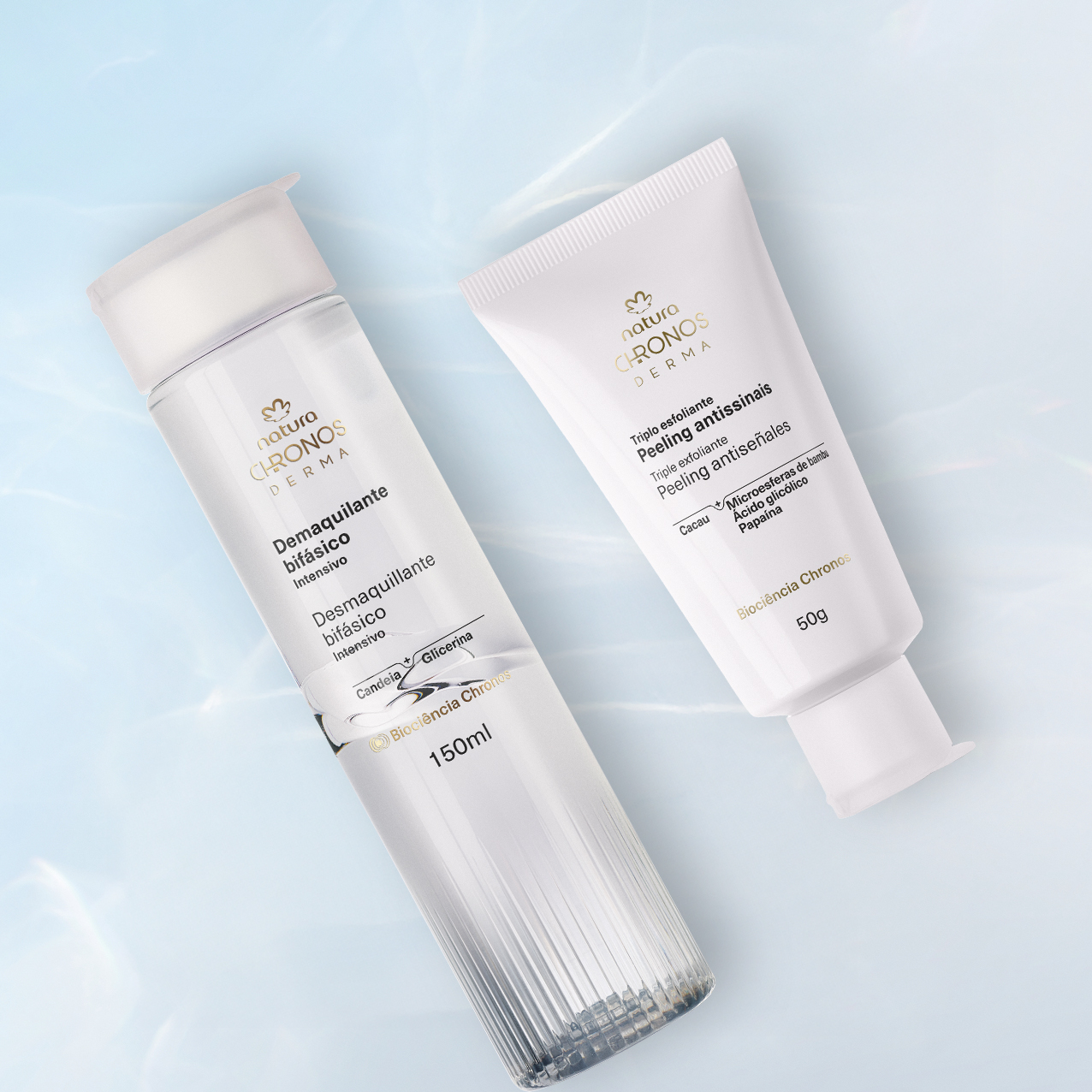 Ingredientes naturais do Kit Chronos Derma