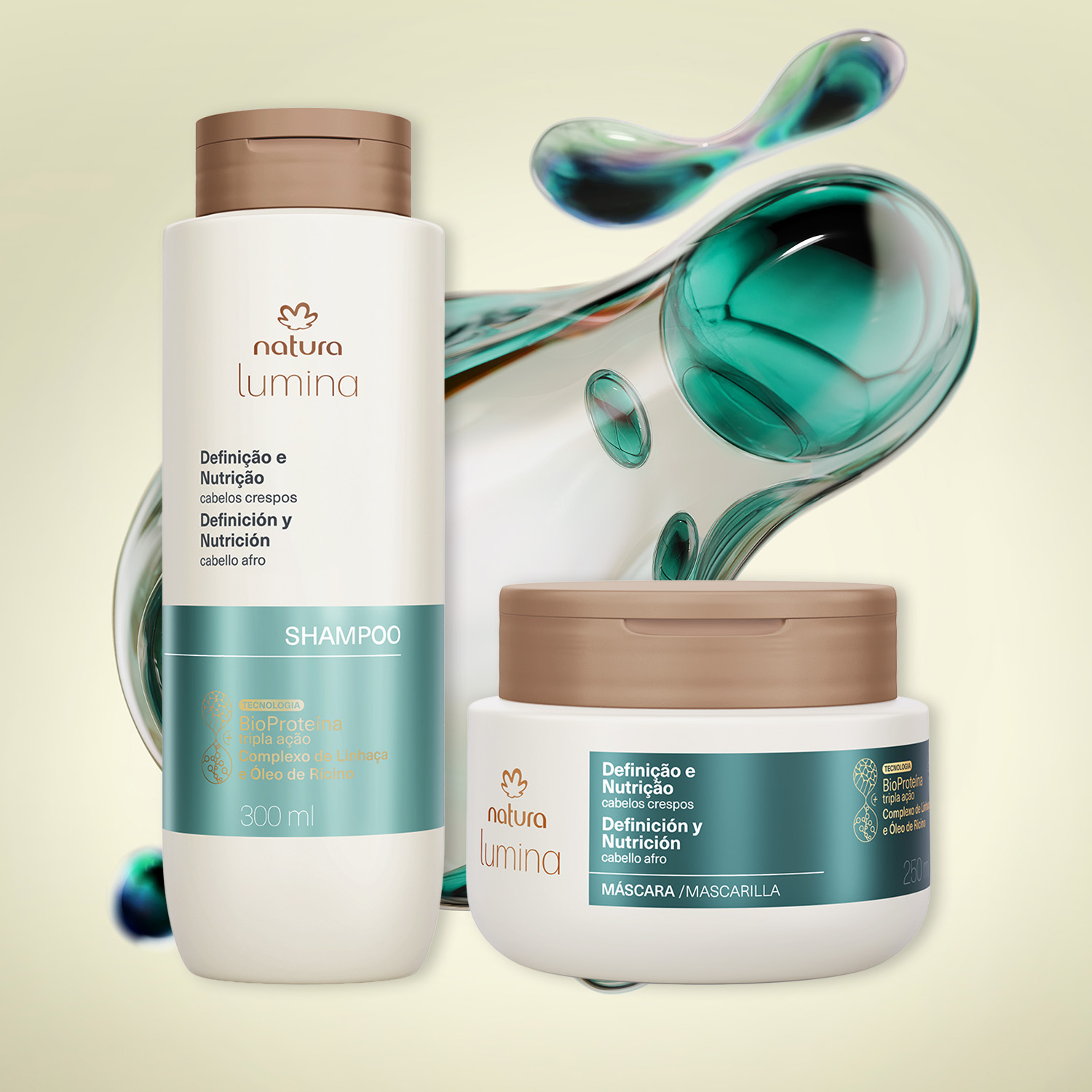 Visual mobile do Kit Lumina Definição e Nutrição