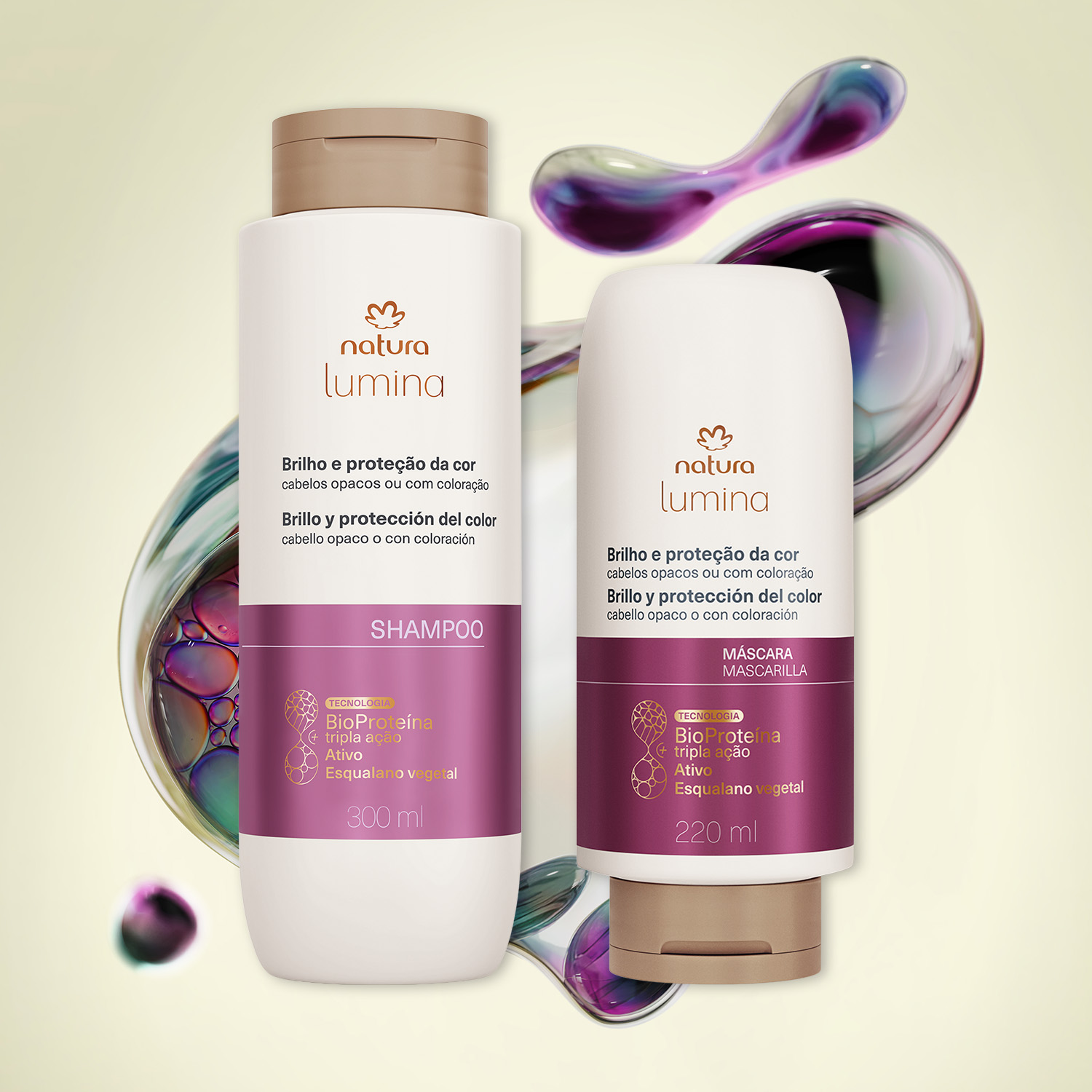 1767122736 714 Kit Lumina Brilho e Protecao da Cor Shampoo e Mascara