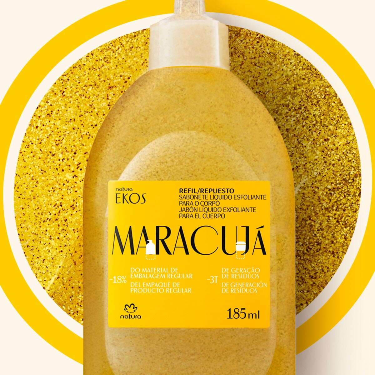 1767123373 64 Refil Ekos Sabonete Liquido Esfoliante Maracuja