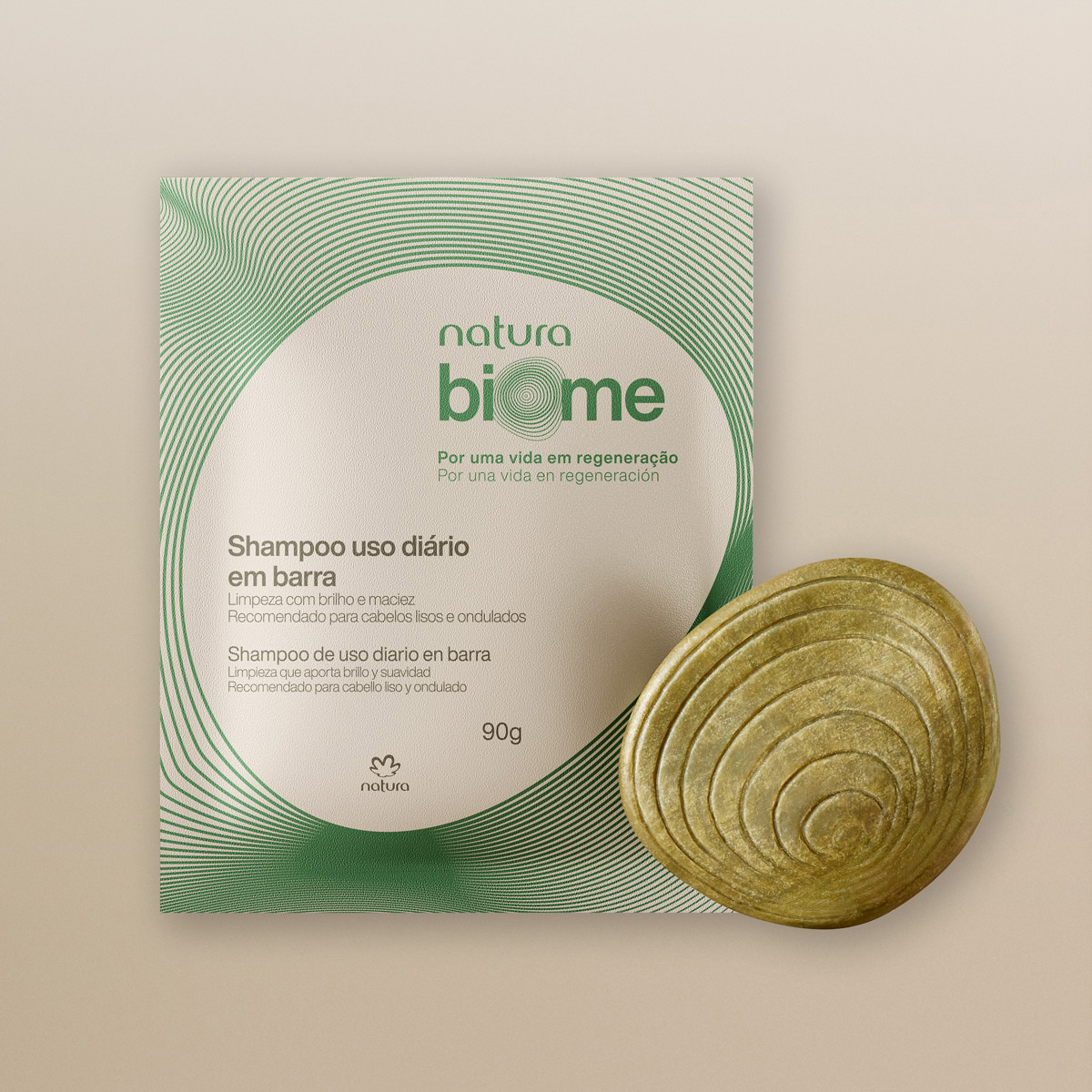 Shampoo Biōme em uso