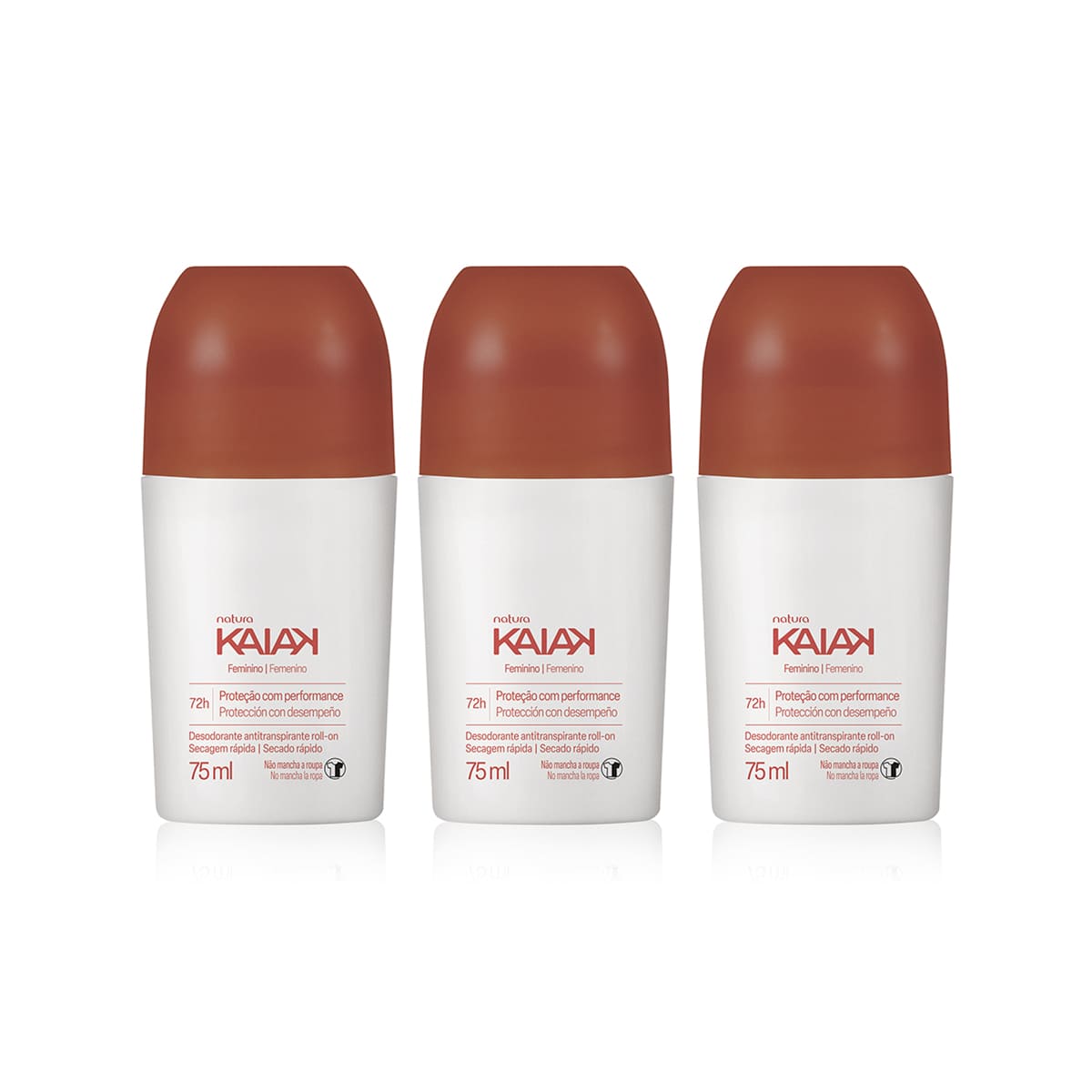 Detalhe do roll-on Kaiak Feminino