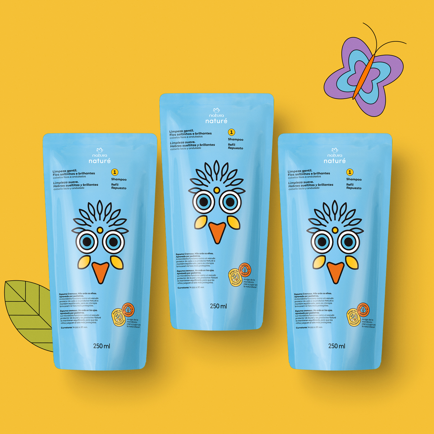 1767202031 807 Kit Refil Shampoo para Cabelos Lisos e Ondulados Nature 3