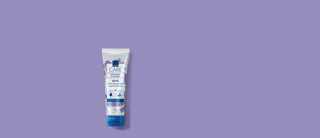 AVON CARE CREME PROTETOR PARA MÃOS LUVAS DE SILICONE ERVA DOCE E LAVANDA