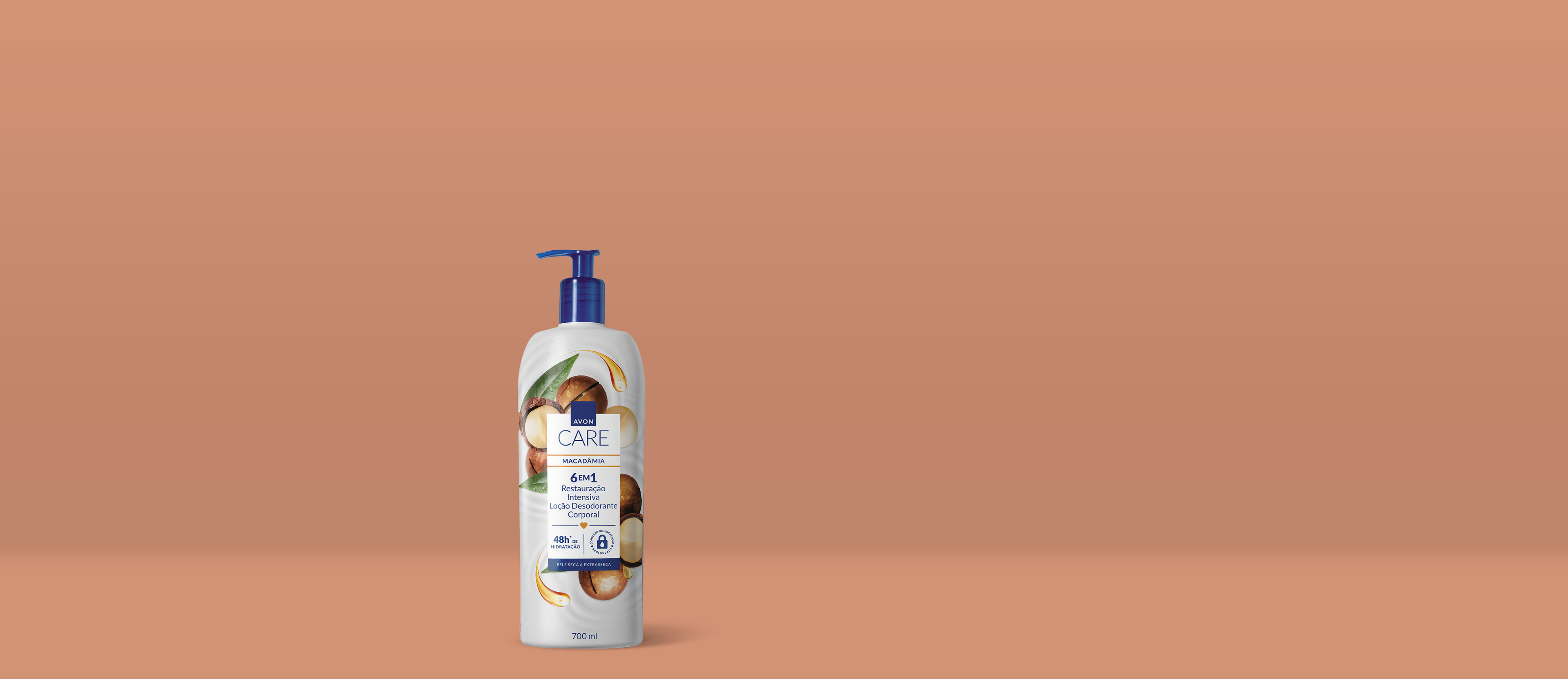 Banner desktop da Loção Óleo de Macadâmia Avon Care