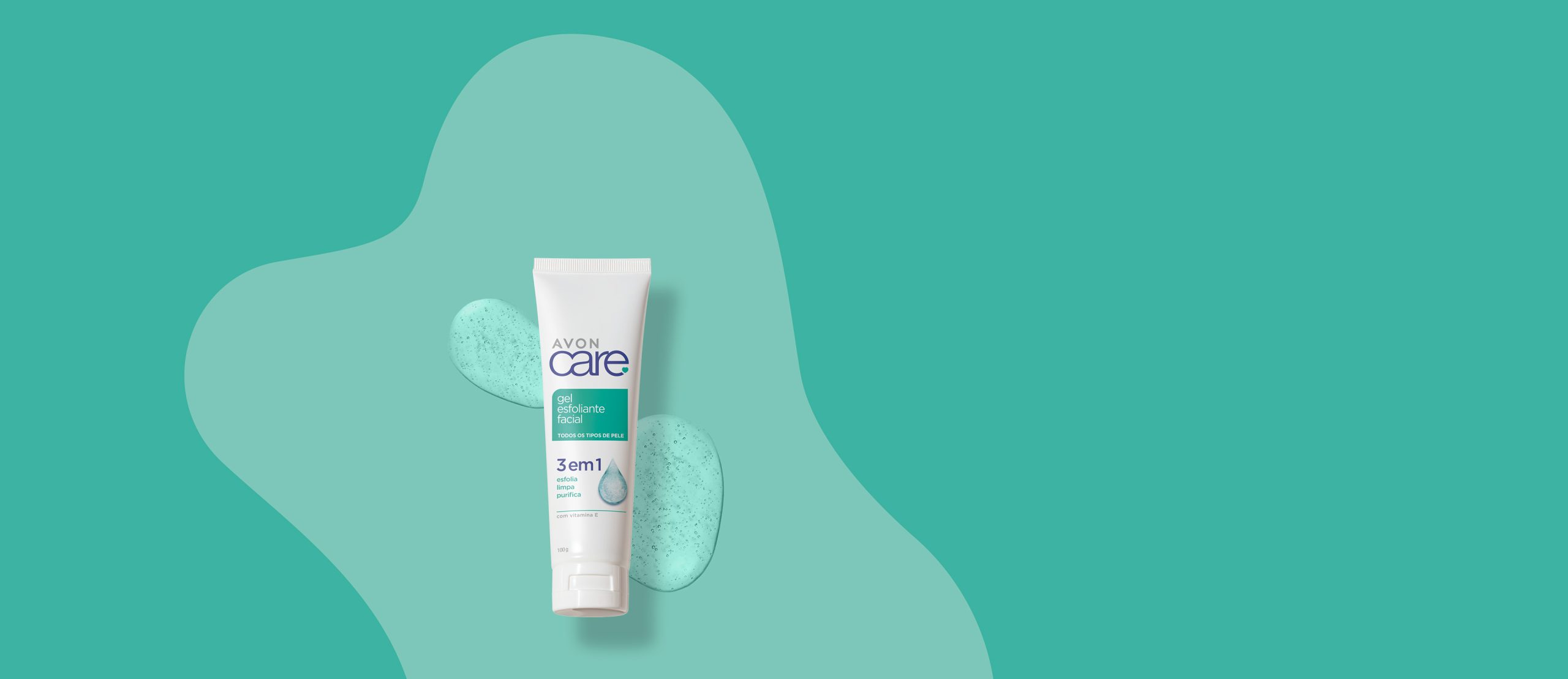 Avon Care Gel Esfoliante Facial 3 Em 1 100G scaled