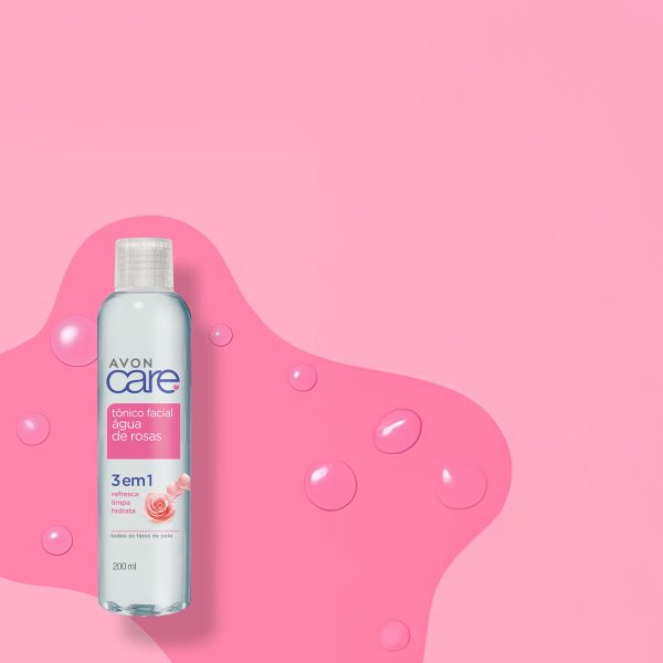 Avon Care Tonico Facial Agua De Rosas 3 Em 1 200ml