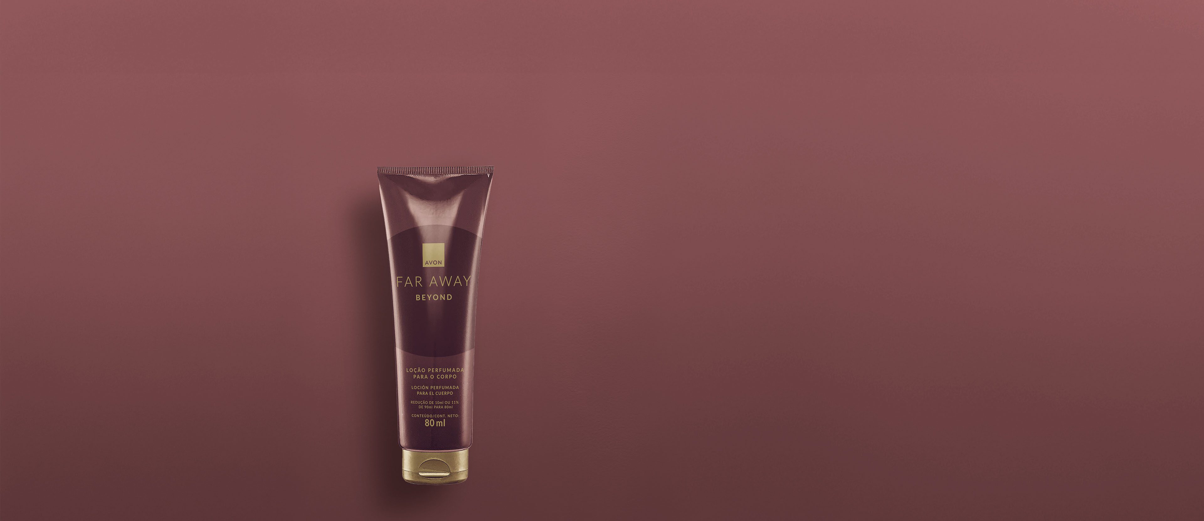 Banner sofisticado do Far Away Beyond Body Lotion