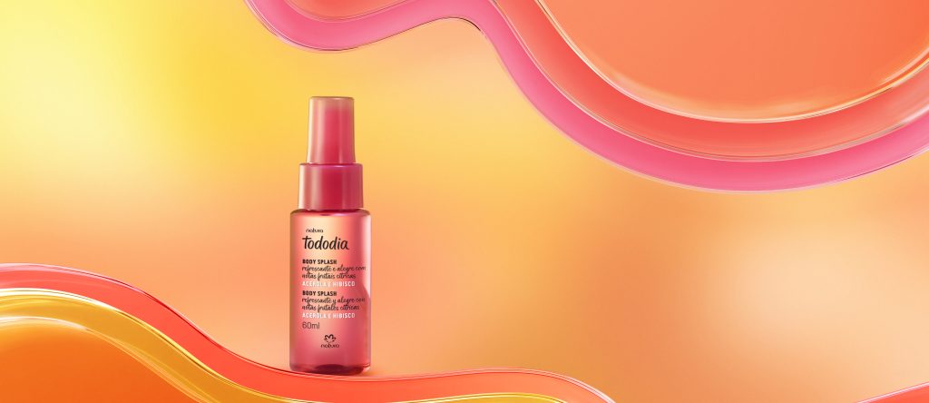 Body Splash Desodorante Colônia Tododia Acerola e Hibisco Miniatura 60 ml