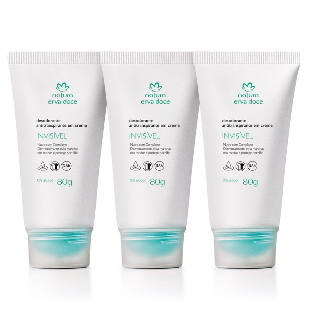 Combo Desodorante Antitranspirante em Creme Erva Doce