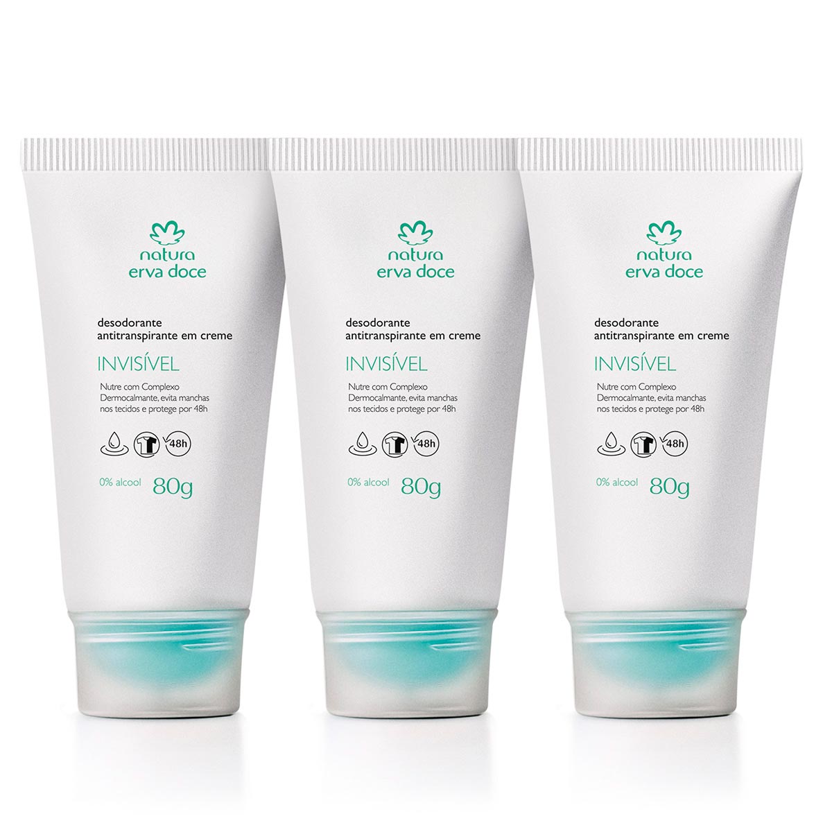 Combo Desodorante Antitranspirante Em Creme Erva Doce