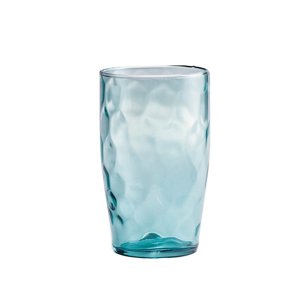 Copo de Vidro Azul